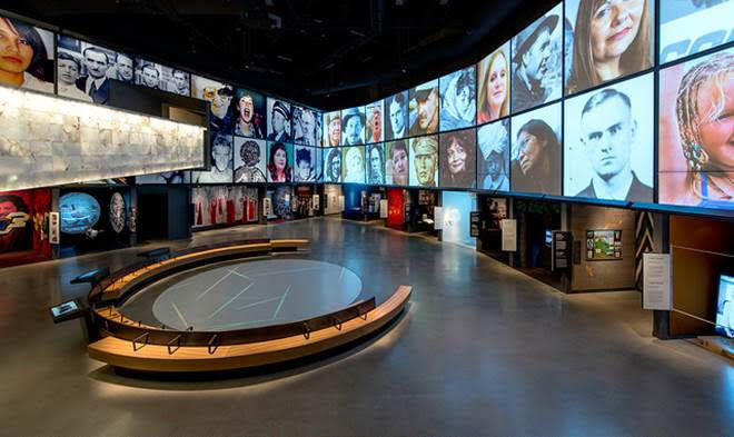 Canadian Museum for Human Rights timeline exhibit